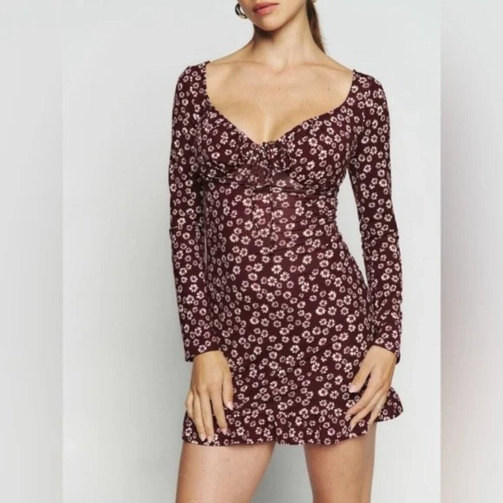 Reformation Anjeline Knit Dress in Geena Size Large